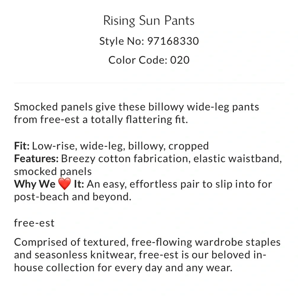 FREE PEOPLE Wide-Leg Pants✌🏾🌻 - Picture 5 of 5